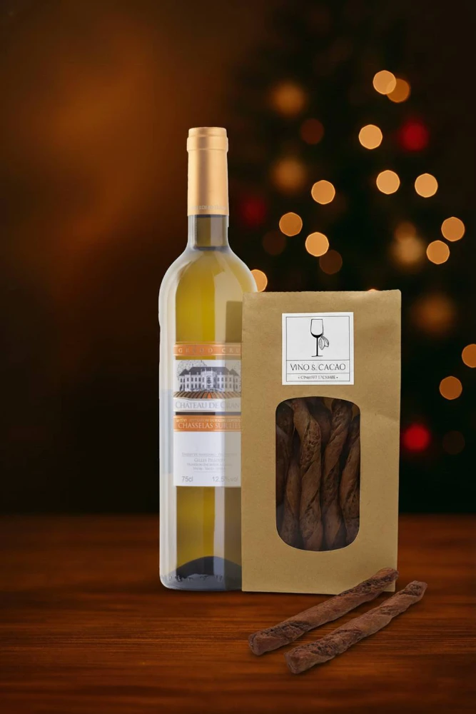 coffret cadeau noel vin gamay barrique magret de canard tranché